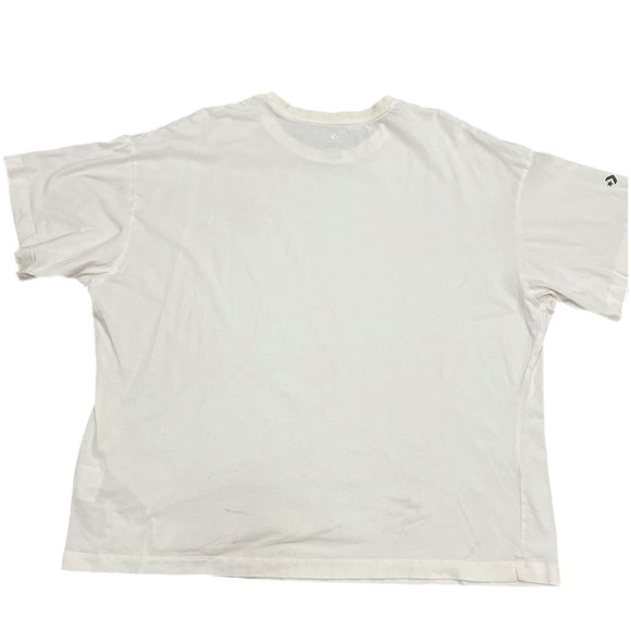 Converse Women XXL  Graphic flower Print T-Shirt Short-sleeve offwhite oversized - Picture 2 of 7